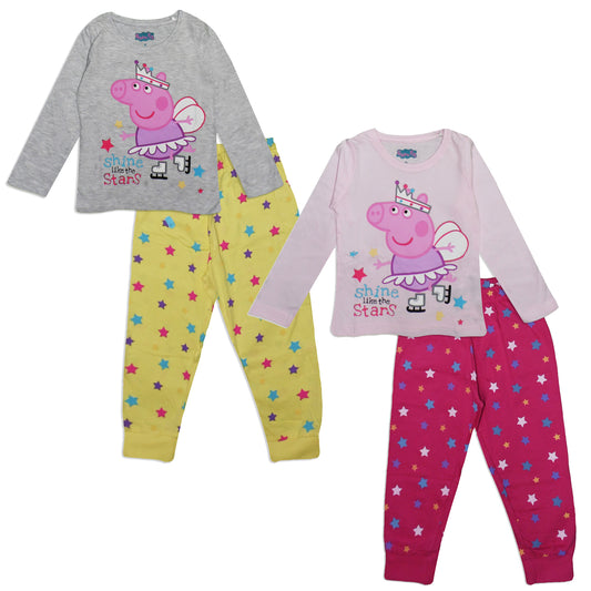 Peppa Pig Long Sleeve Cotton Pyjama Set for Girls