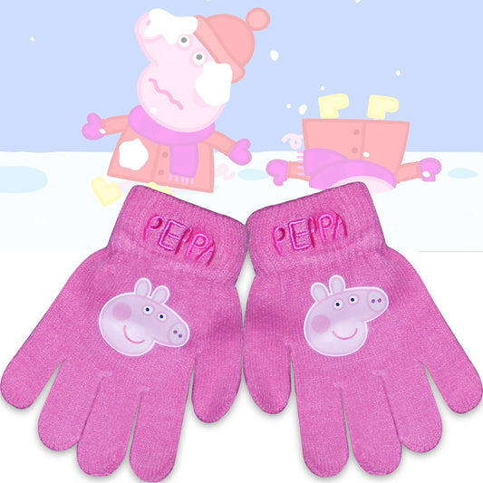 Peppa - licious Pink Piglet Gloves for Playful Winter Adventures! 🐷❄️