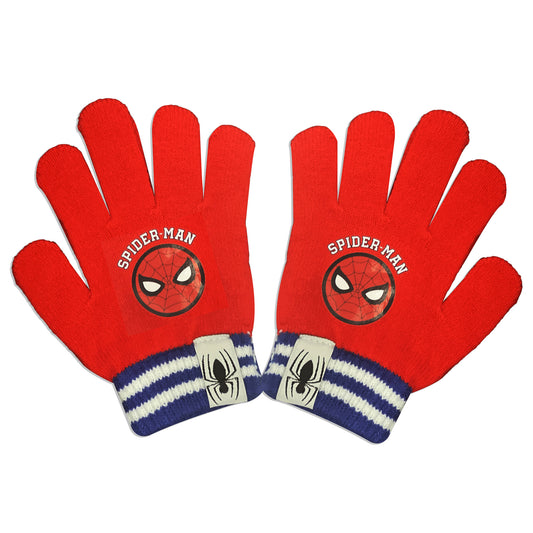 Marvel Spider-Man Kids One Size Acrylic Winter Gloves