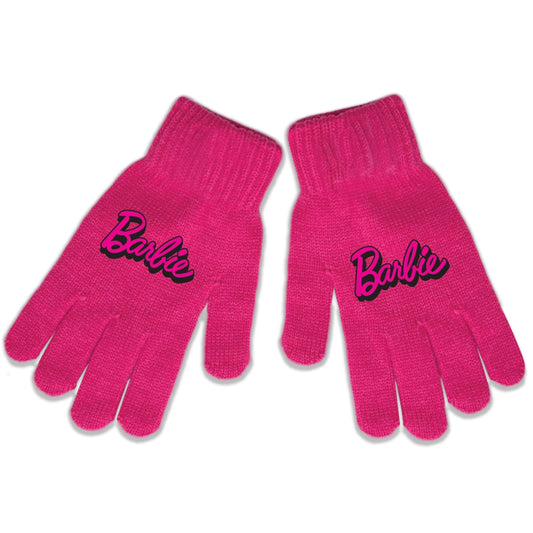 Authentic Barbie Girls Winter Gloves, Mittens Acrylic