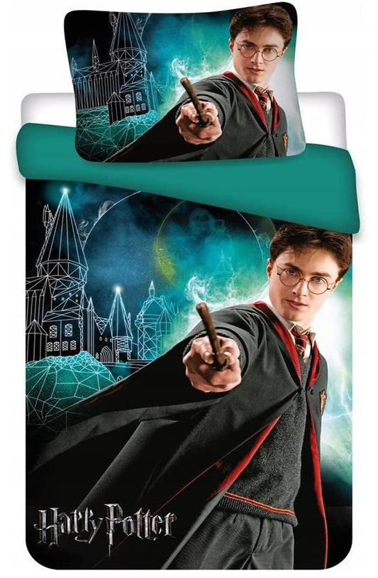 Harry Potter 100% Cotton Duvet Pillow Cover Set 140 x 200 cm + 70X90 CM