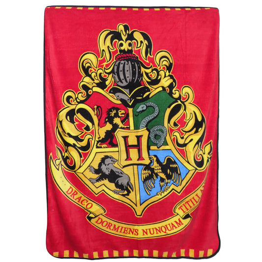 Authentic Harry Potter Hogwarts 100% Polyester Fleece Blanket Large Size 120 x 150 cm