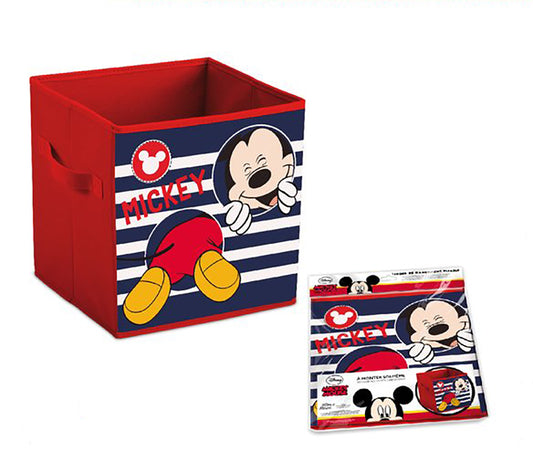 Disney Mickey mouse collapsible pop up Storage Toy Box room tidy fabric 28x28 CM