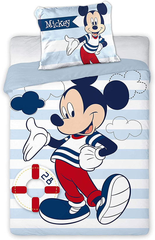 Mickey Mouse Printed Boys Girls Kids Duvet Cover Set Quilt Covers Baby Bedding Sets 100 x 135 cm + 40 x 60 cm