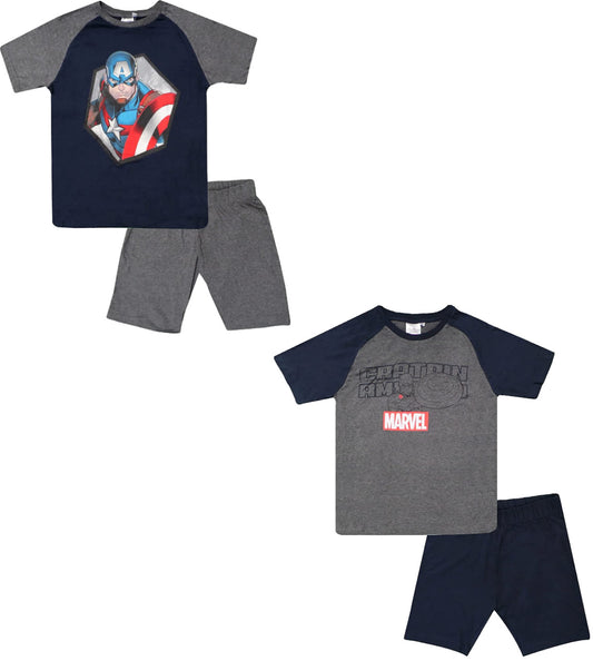 Marvel Avengers Men's Short Pyjama Set ET3559 Cotton