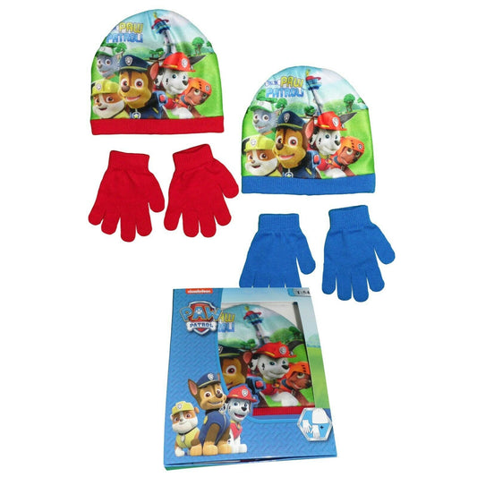 Paw Patrol Kids Hat and Gloves Set in Box Packing