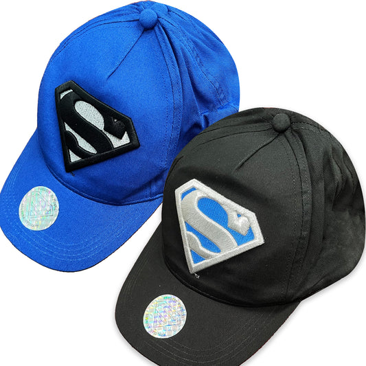Superman logo baseball Cap adult sizes Hat with Velcro fastening
